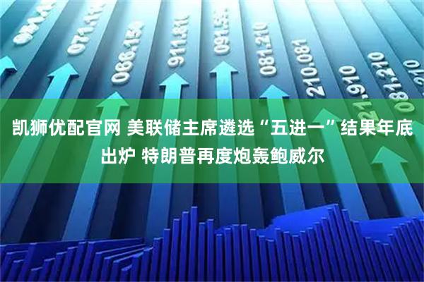 凯狮优配官网 美联储主席遴选“五进一”结果年底出炉 特朗普再度炮轰鲍威尔